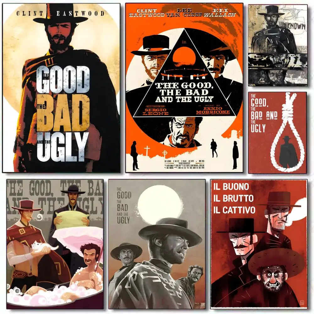 Movies T-The Good the Bad and the UglyS Poster Gift with prints Home bedroom living room decoration promotion and display