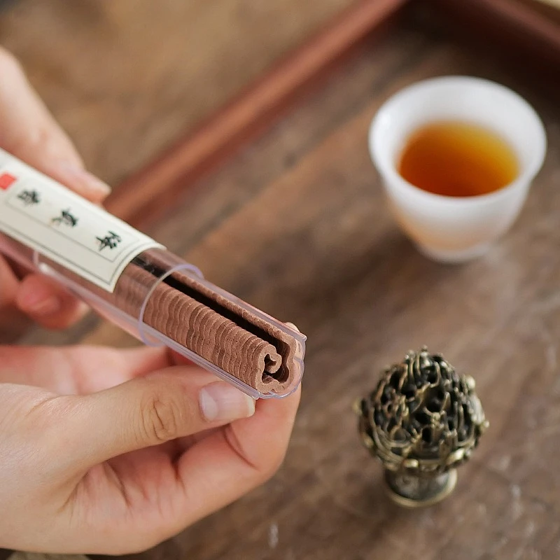 Y 42pcs/box Pure Natural Disk Incense Mini Sandalwood Meditation Persistent Fragrance Reed Diffuser Plant Extract Burner Incense