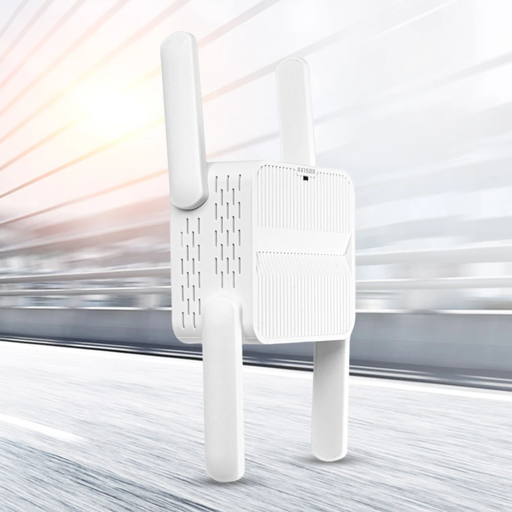 

WiFi 6 Repeater Extender 1500Mbps WiFi 6 Amplifier Dual Band 2.4G/5GHz Wi-Fi Booster 4*2dbi Antennas Long Range Network Easy Set
