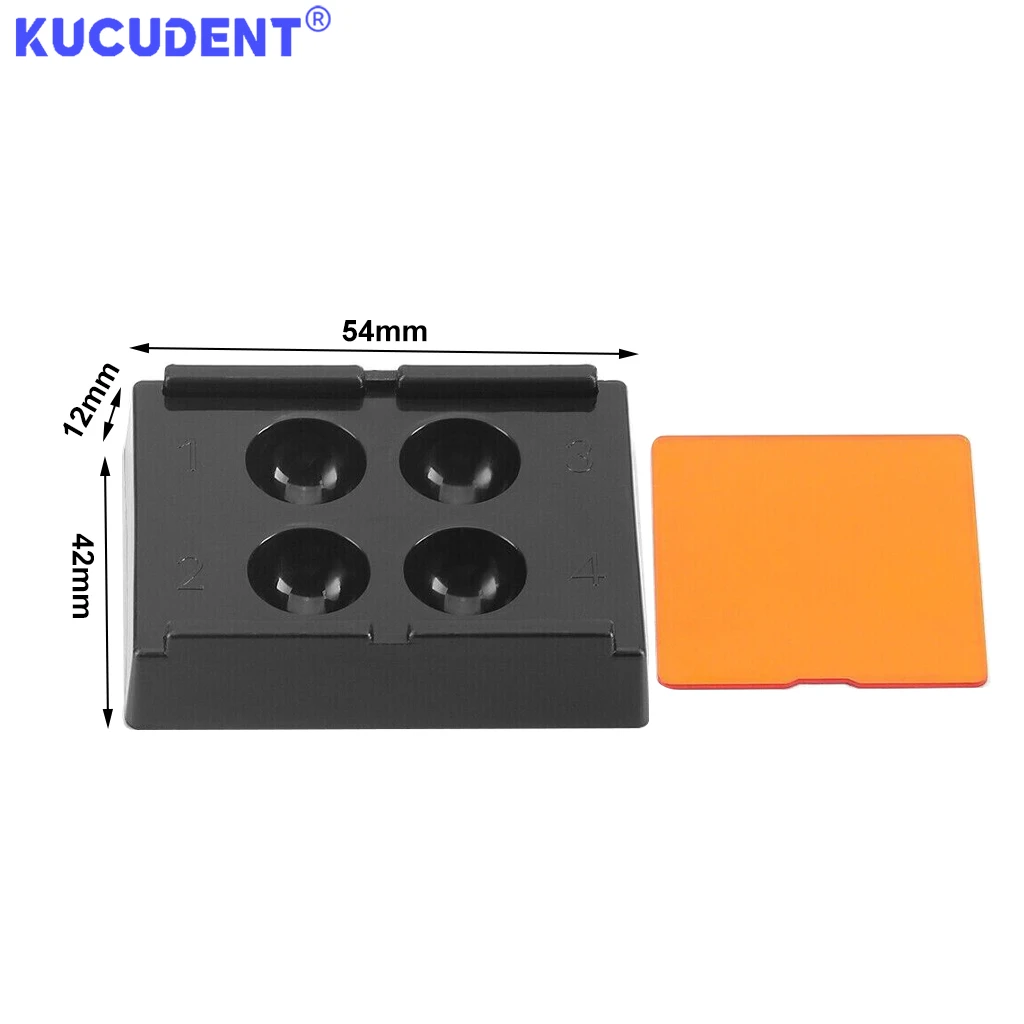 KUCUDET 4/8Holes Tandheelkundig Schaduwdoos Tanden Patch Shading Light Case Hars Fineer Opslag Tanddoos Beschermer Container