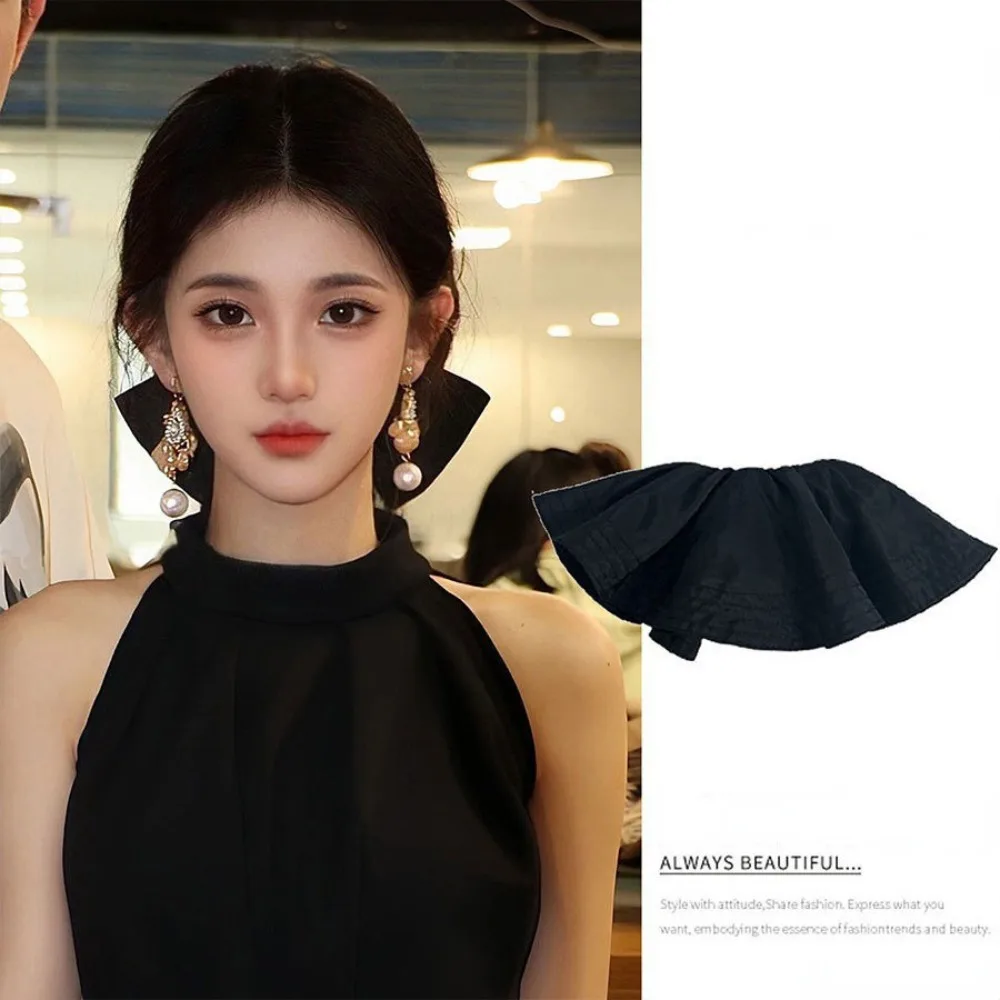 

Popular Skirt Model Black Bow Hairpin Women's Back Head Disc Hair Spring Clip Summer Versatile Hair Accessories Bride 2025 New