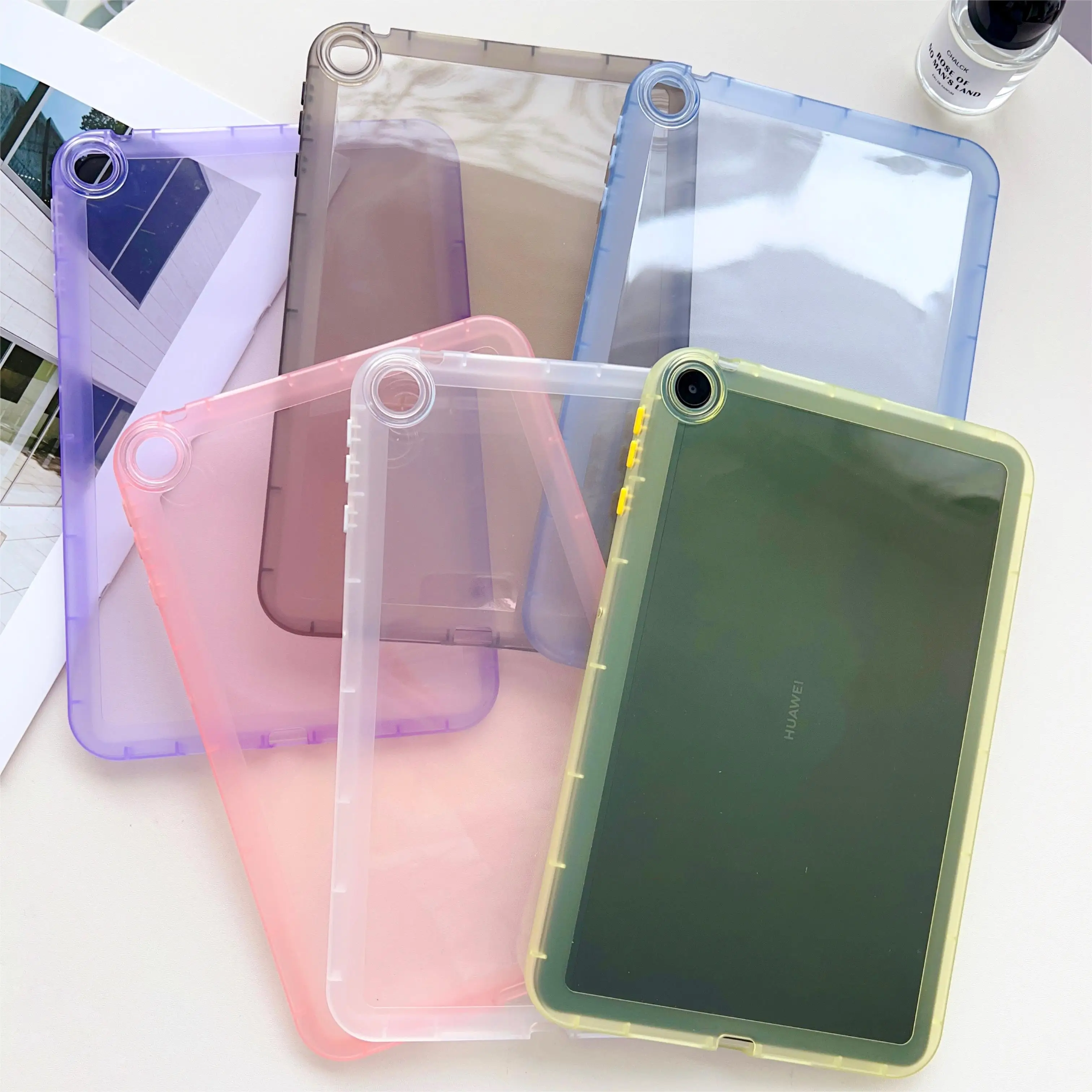 حافظة كمبيوتر لوحي مقاومة للصدمات لهاتف هواوي Matepad 11.5S air 12 غطاء صلب شفاف لهاتف MatePad SE 11 بوصة 2024 C5e