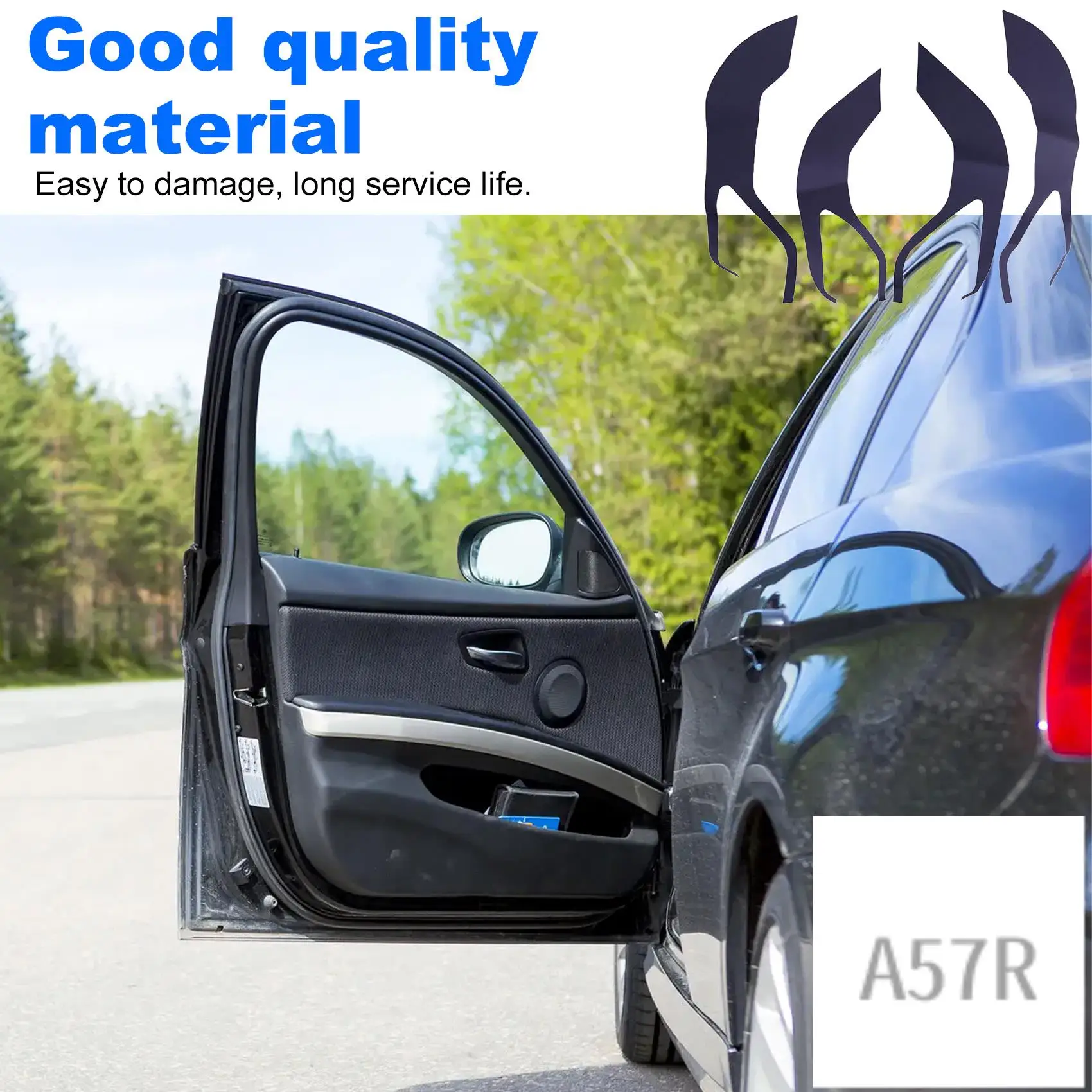 

7R-For Zeekr 001 Suede Car Door Kick Pad Door Panel Protective Pad Anti-Dirty Pad