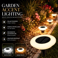 1/2Pack Solar Ground Lights,14LED Waterproof Outdoor Landscape Light, LED Lawn Lamp, for Garden Pathway Yard Deck Camping Decor 3