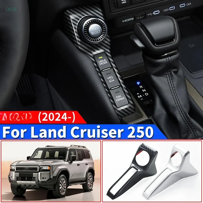 Center Console Mode Conversion Button Cover,Interior Accessories For Toyota Land Cruiser 250 2024 1958 Prado LC250 First Edition