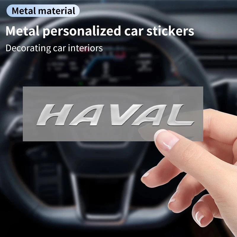 

3D Car Logo Stickers Metal Letter Car Stickers Interior Decoration For Great Wall Haval F7 H6 H2 H3 H5 H7 H8 H9 M4 F7X F7H H2S
