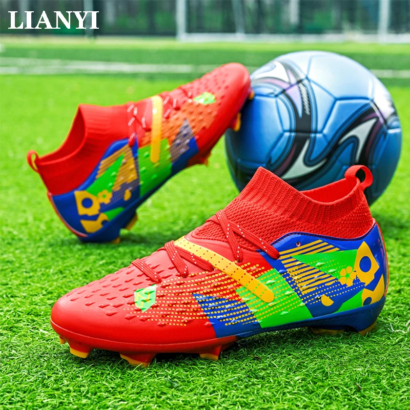 

Футбольные бутсы LIANYI для молодежи, для игр на траве и в мини-футбол, для тренировок на улице, высококачественные, ультралегкие, противоскользящие спортивные кроссовки