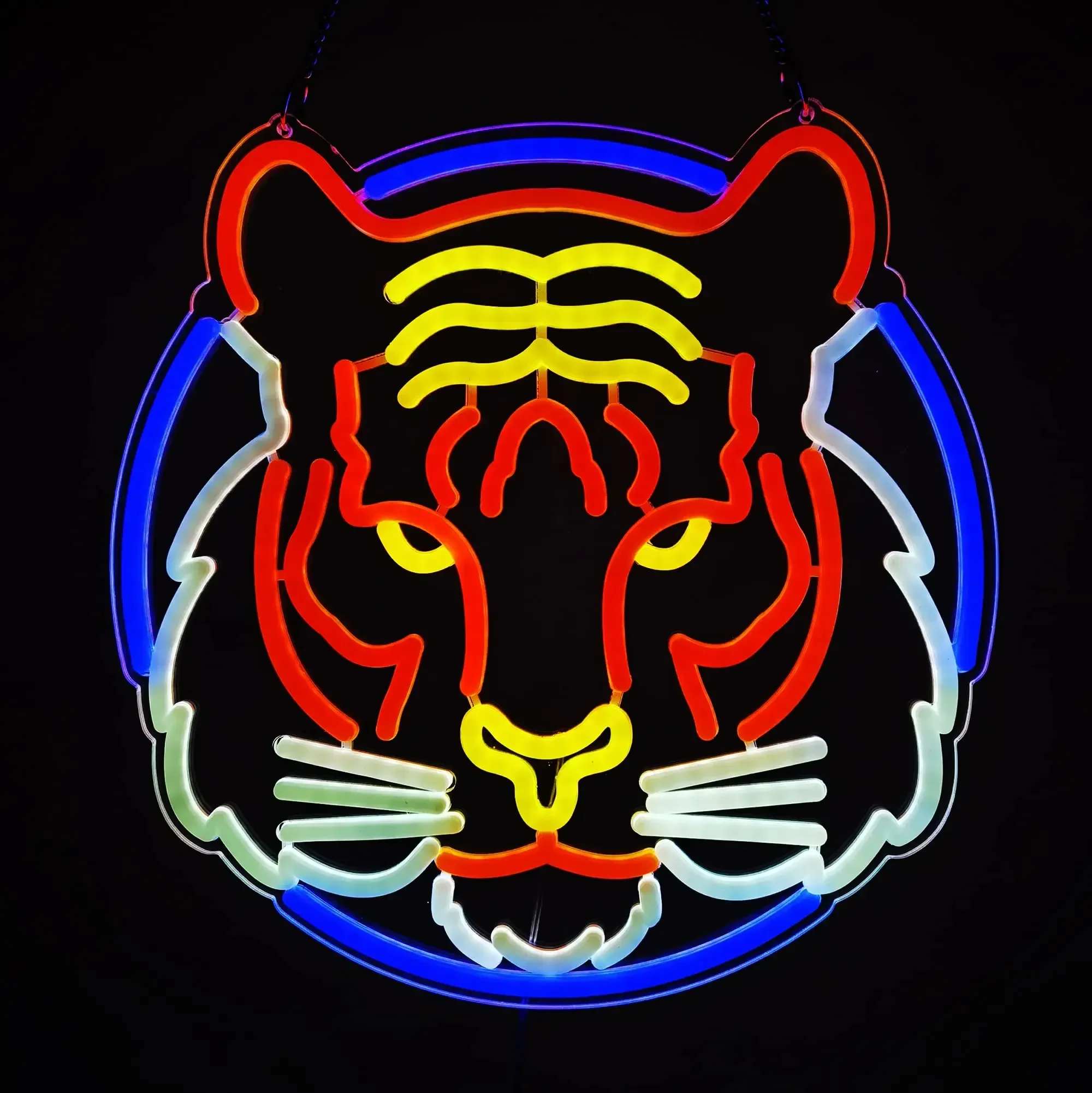 

Tiger Neon Light Sign USB Dimmable LED Neon Sign Wall Decoration for Cafe Man Cave Bedroom Livingroom Birthday Party Gifts