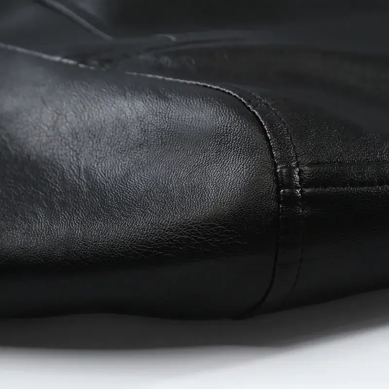 秋冬韓国厚い固体コート男ジッパーポケットカジュアルプラスベルベットトップスルーズレザージャケットファッション Y2K 男性服