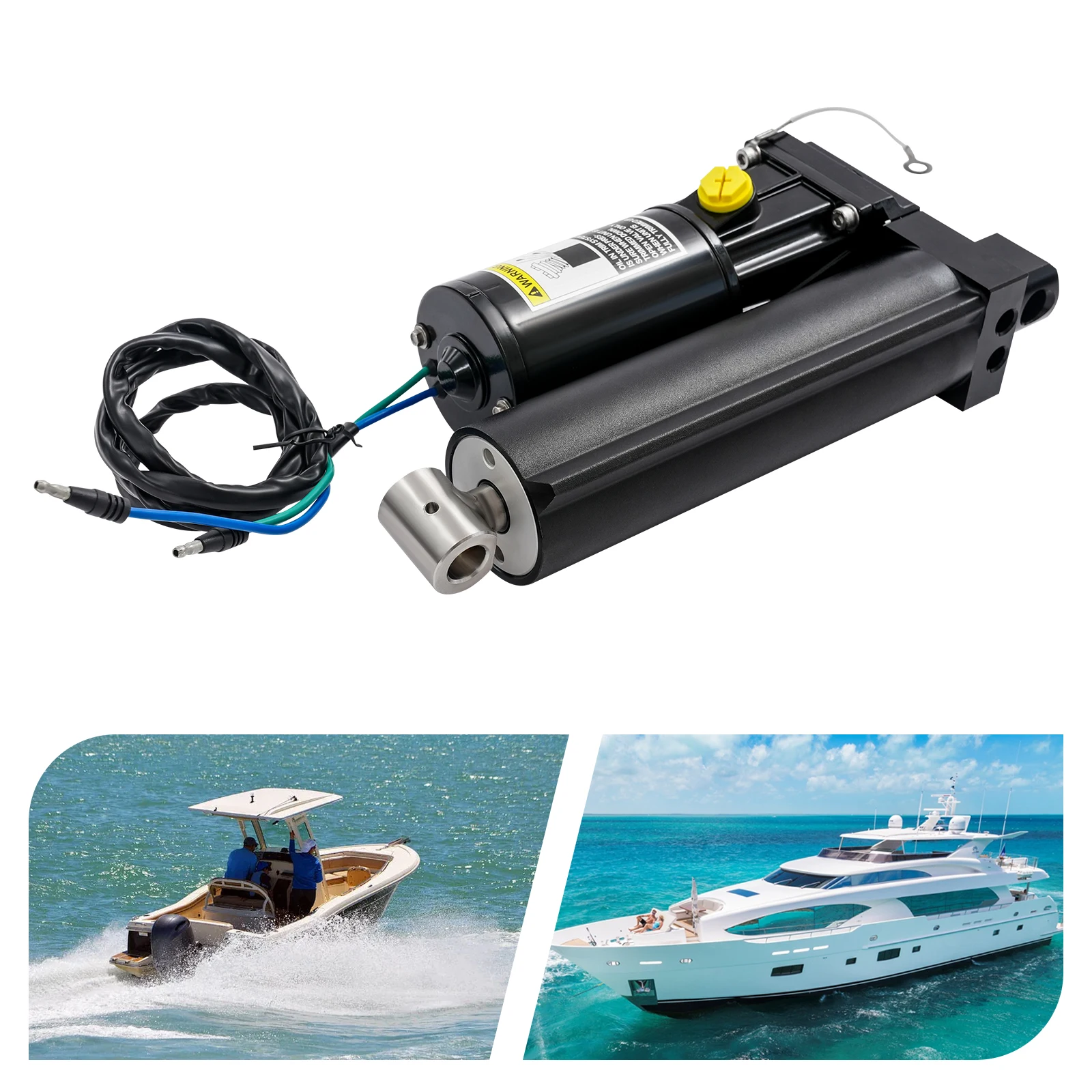 12V 500W Electric Outboard Power Trim Unit, OEM 830250T5 8M0090335 Compatible with Mercury 75-115HP Marine Boat Engine