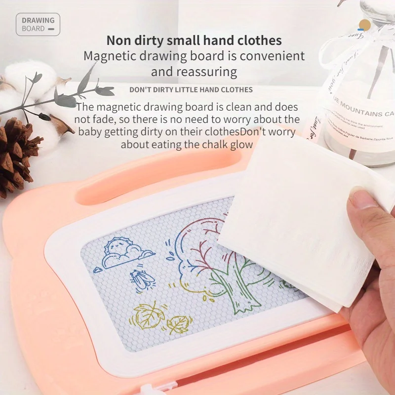 1 st Magnetische Tekentafel Uitwisbare Gekleurde Schrijfbord, Enkele Pen Tekening Graffiti Art Onderwijs, Jeugd Onderwijs Speelgoed juguetes