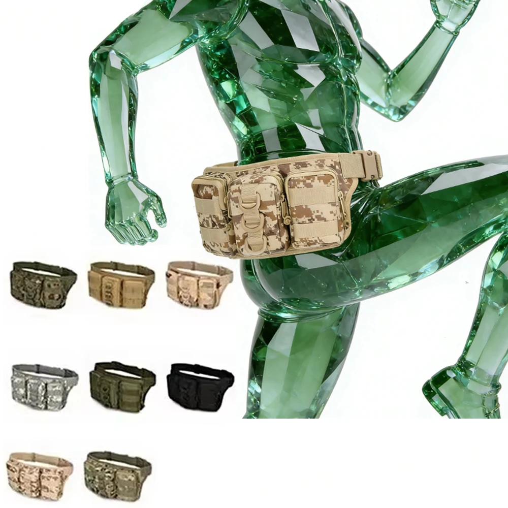 

Belt Bag Waterproof Oxford Cloth Men's Waist Bag Hiking Camping Fishing Outdoor Sports Bag Mountaineering Pack EDC Bags