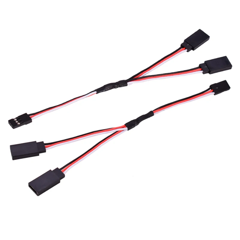 2PCS 15cm 150mm RC Servo Extension Y Wire Cable for JR Futaba RC Car Helicopter Model Receiver