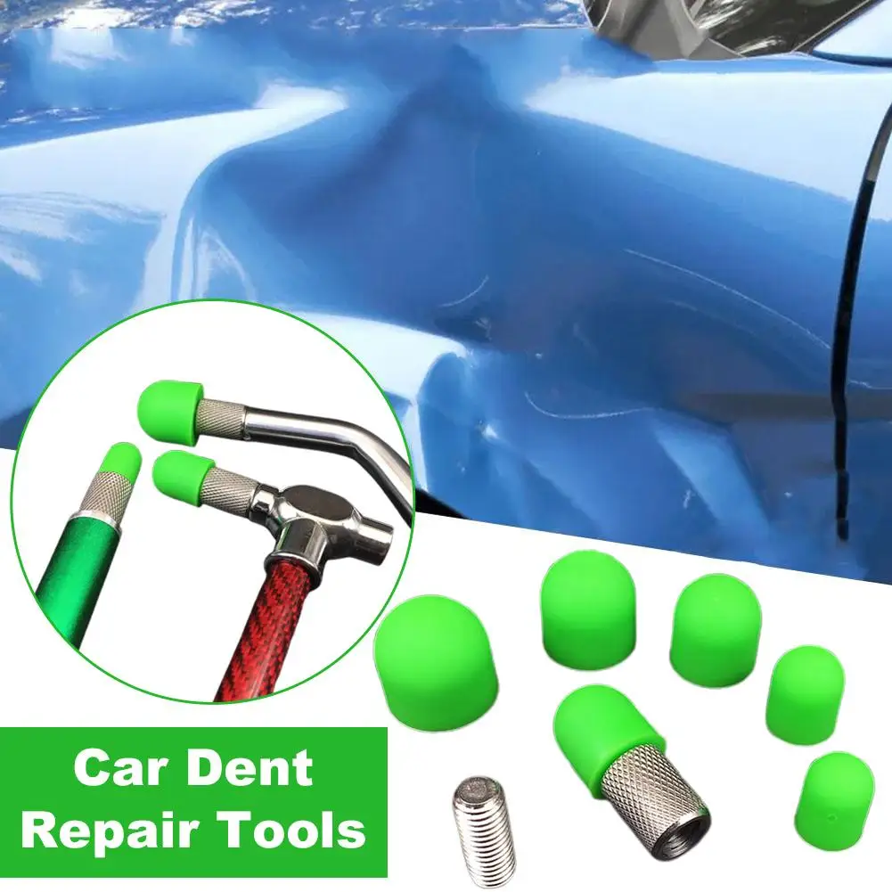 Paintless Dent Repair Kit For M8 Screw Tap Down Pen Heads Tip for Hook and Rubber Hammer Dent Removal Tools G6N1