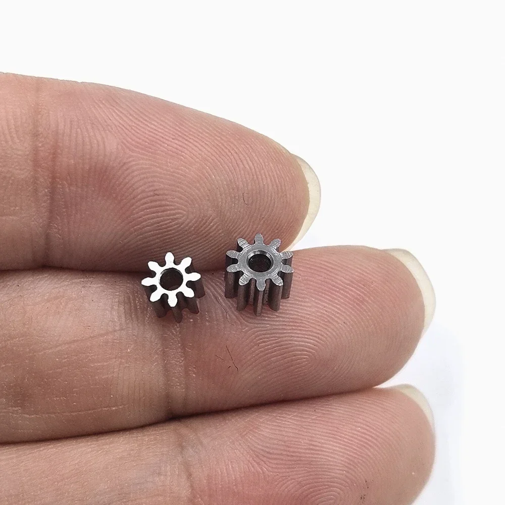 1 قطعة 0.5 معامل 8T/10T الأسنان 1.98 مللي متر فتحة عالية ارتداء المقاومة الصلب ميتال والعتاد ترس نقل لقطر رمح 2 مللي متر