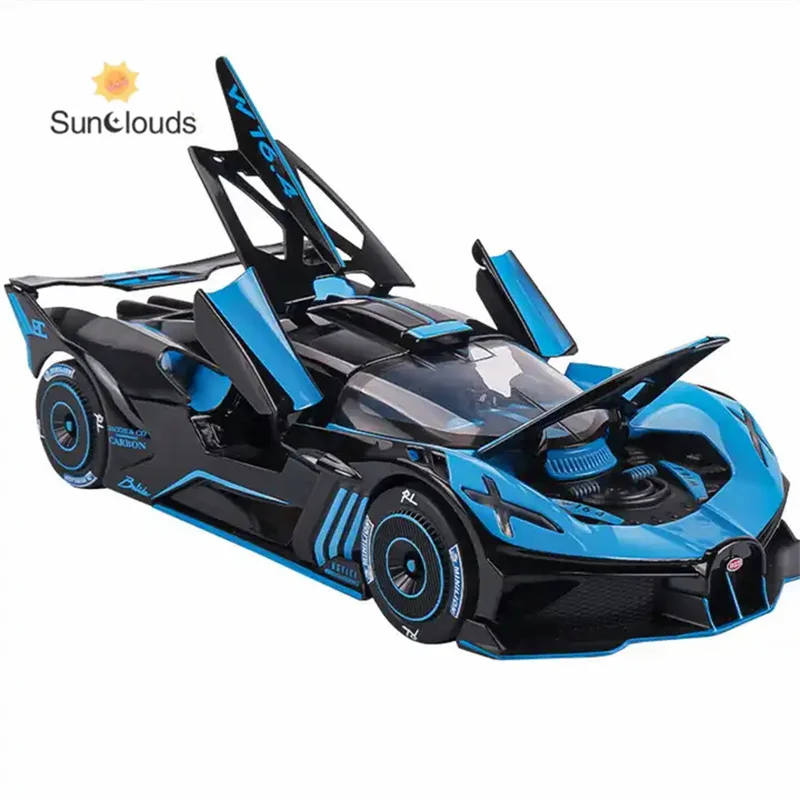 Zinc Alloy Diecast Cars Model Toy Vehicles Metal Concept Car Model Simulation Sound Light Kids Toy Gift