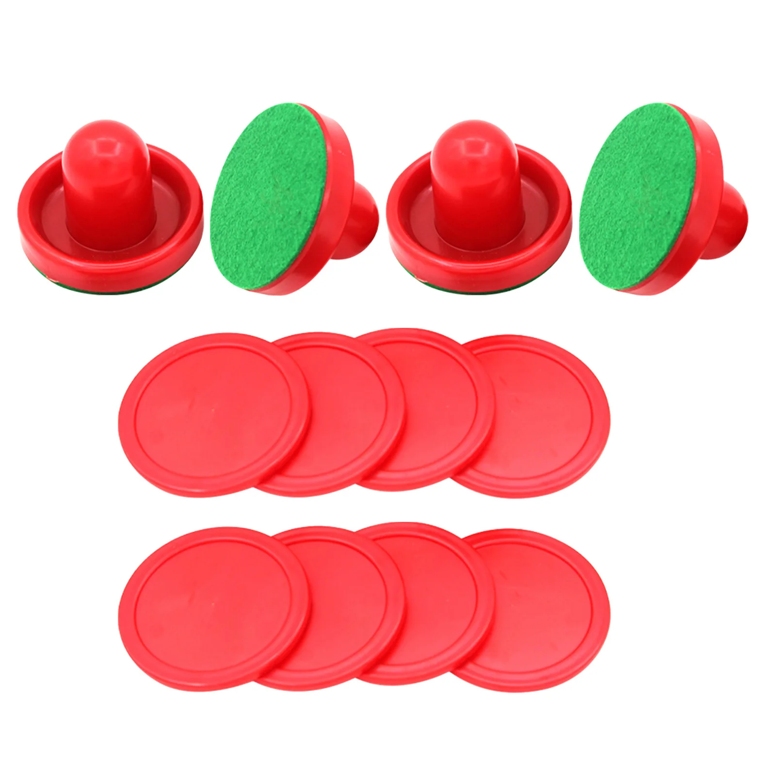 

2 Sets Air Hockey Pushers and Pucks Adhesive Sticker Accessories Paddle Lint Replacement Parts Strikers