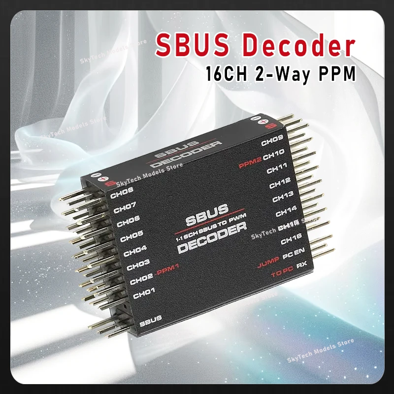 

Декодер SBUS в PWM/PPM — 16-канальный 2-сторонний преобразователь PPM, набор «сделай сам» для части радиоуправляемого приемника Futaba Frsky