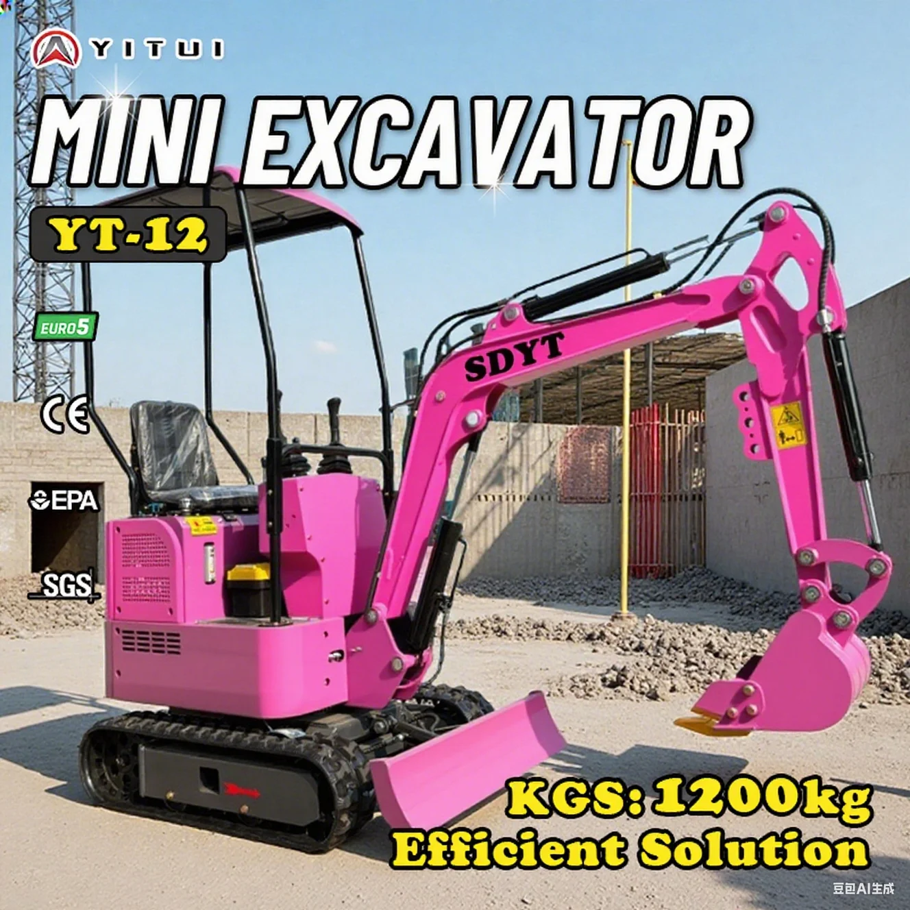 Venda quente preço especial miniescavadeira ce epa euro 5 motor kubota personalizado 1.5 1.8 ton miniescavadeira de esteira