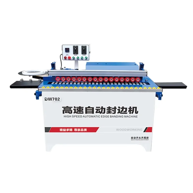 

straight curve automatic edge banding machine compact edgebander edgebinder automatic trimming polishing