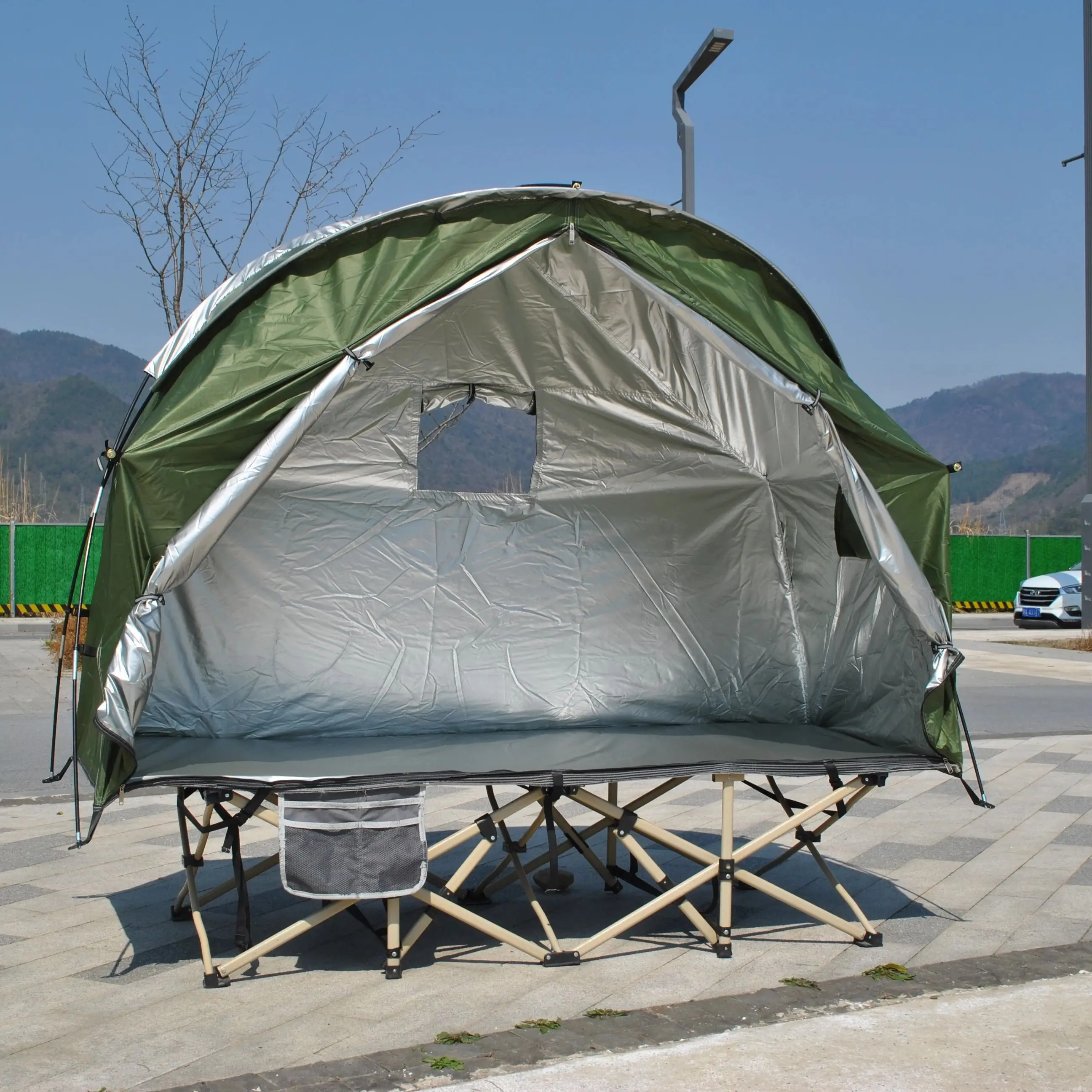 

Camping Cot Tent - Waterproof 1-Person Off-Ground Combo Cot Bed for Adults Portable Easy Set-up Tent for Camping Hiking,NO COT
