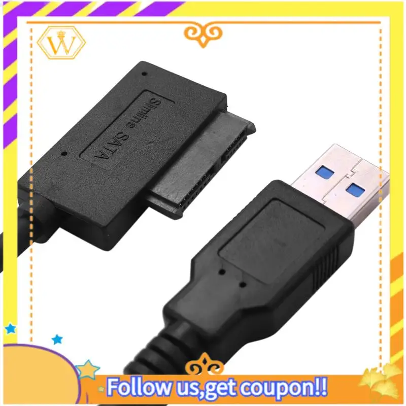 A01K-3X USB 3.0 To 7+6 13Pin Slimline SATA Laptop CD/DVD ROM Optical Drive Adapter Cable
