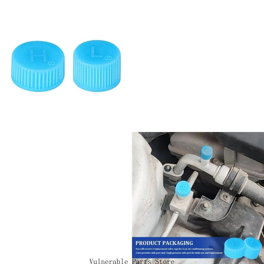 

D0UC Leakproof R134a AC System Charging Port Caps Valves Caps for Air Conditioning