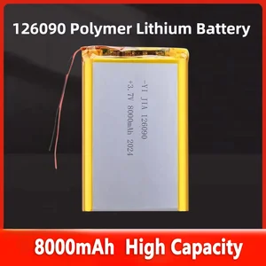 126090, 8000mAh, Sel Baterai Lithium Polymer Isi Ulang 29.6 Wh 3.7 V, untuk Bank Daya 10 baterai 126090 penjualan terbaik - №