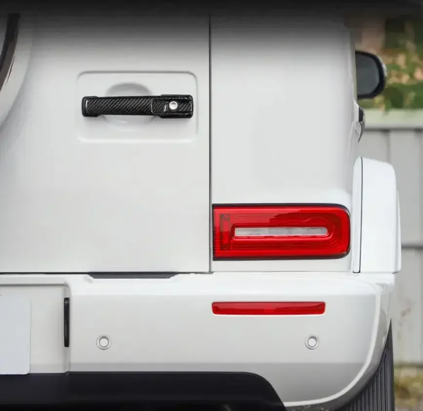 Carbon Fiber Door Handle Cover Trims For AMG Braus Mercedes Car Exterior G Class Accessories