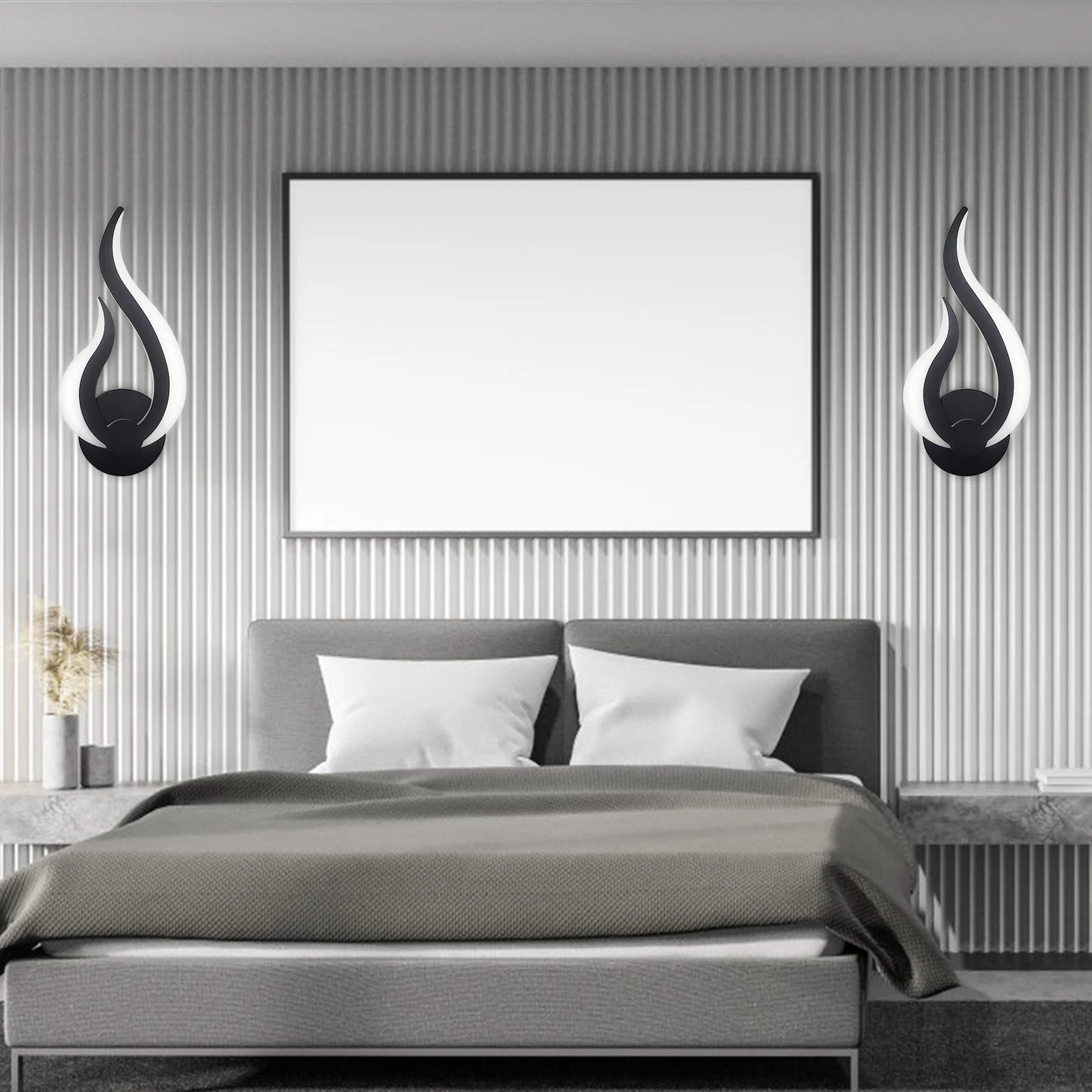 2Pack Plug In Moderne Schans Led Wandlamp 2 In 1 Up Down Lamp Binnenverlichting