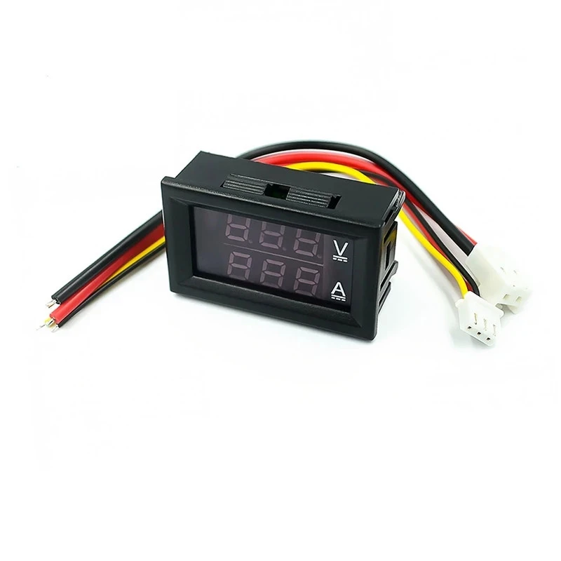 Medidor digital de corriente y voltaje, pantalla dual LED, CC, DC0-100V/10A, 50A, 100A