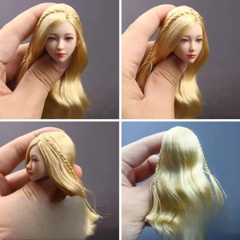 متوفر 1/6 مقياس جديد أنثى الجندي شعر مستعار مع دمى المغناطيس اكسسوارات ل 12 ''I8toys Zctoys رئيس نحت عمل نموذج لجسم #5