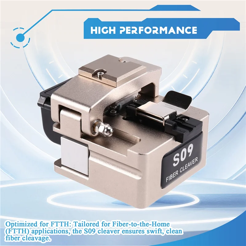 Precyzyjna obcinarka światłowodowa FTTH ABZW S09 do zgrzewarki światłowodowej, przecinak do włókien optycznych.