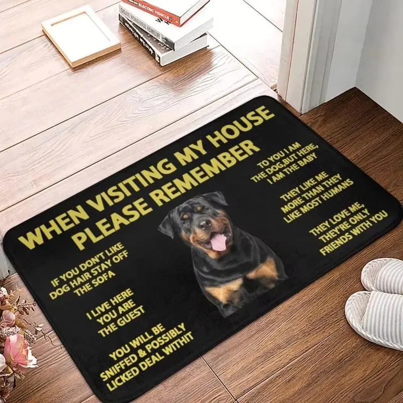 Staffordshire Bull Terrier Floor Door Bathroom Kitchen Mats Anti-Slip Indoor Doormat Garden Entrance Carpet Rug