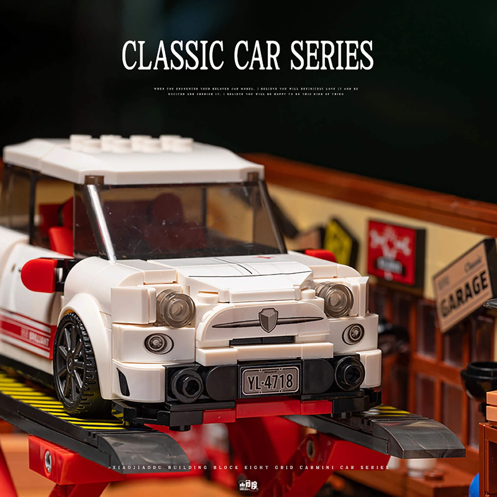 

JD081 325pcs 8-Stud Vehicle Building Blocks Model Creative Assembly Toy