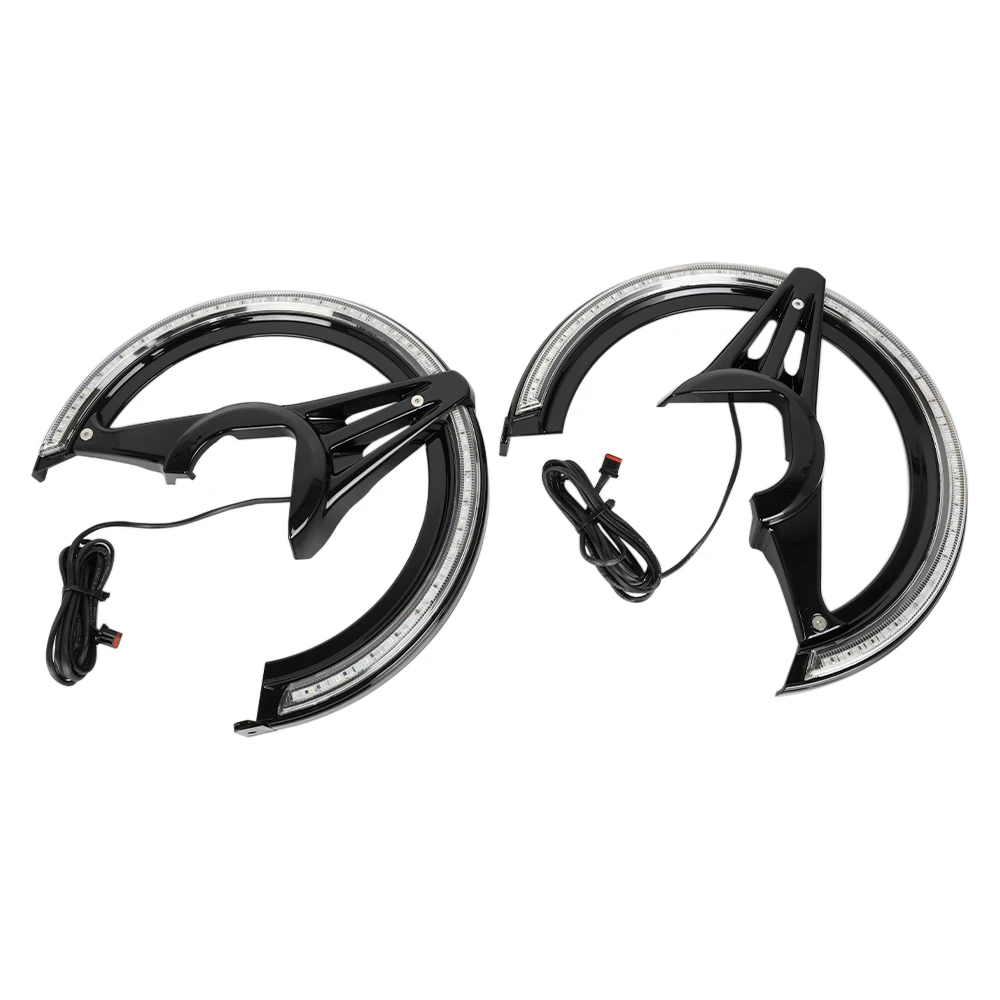 LED مضاءة الدوار يغطي الجبهة شوكة قرص فرامل أضواء الكسوة يناسب لهوندا الذهب الجناح GL1800 DCT F6B جولة GL 1800 2018-2025