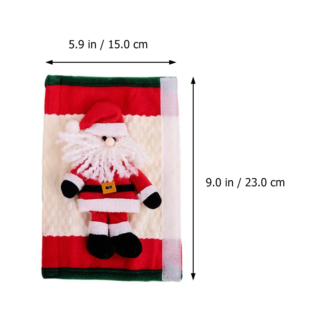 

2Pcs Fridge Handle Covers Christmas Decor Microwave Oven Door Handle Gloves Durable Comfortable Keep Clean Prevent Cold