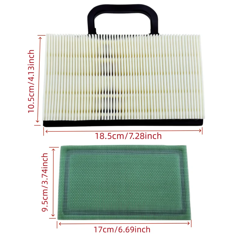 698754 Air Filter Tune Up Kit Fits for John Deere L120 for Briggs and Stratton 499486S 18-26 HP Intek V-Twins Lawn Mower Parts