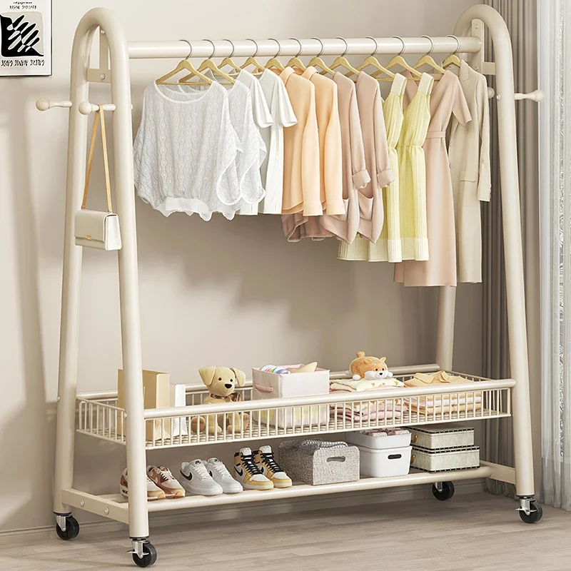 

Modern Palazzo Woman Hall Rack Entrance Hanger Boutique Clothing Stand Extension Furniture Shelf Bag Large Couple Wardrobe