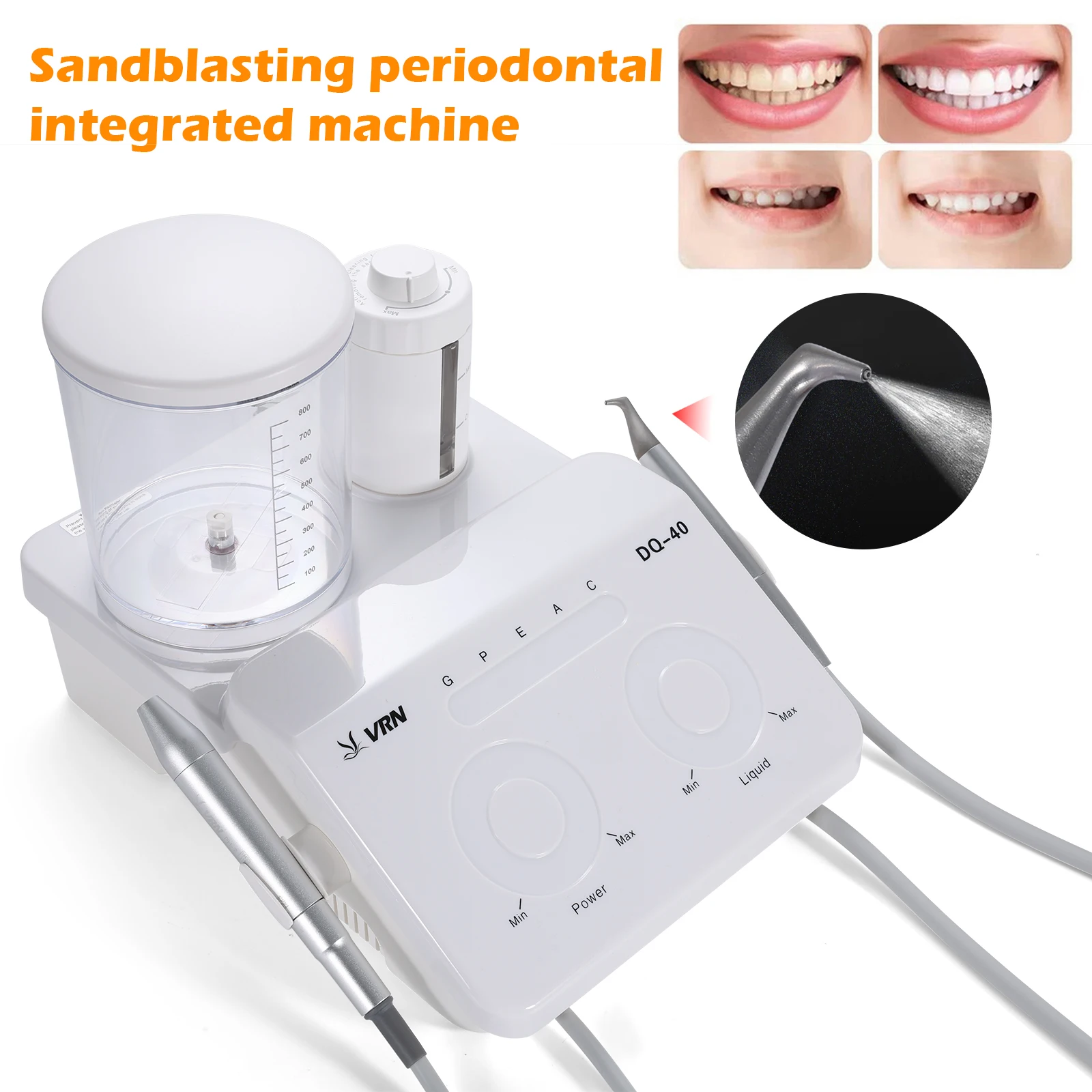 Dental Ultrasonic Scaler Sandblasting 2 in 1 Periodontal Therapy System VRN-DQ