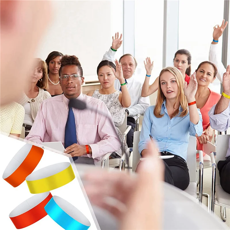 AS62 12000 шт. водонепроницаемые ремешки для рук неоновые браслеты для мероприятий концертные браслеты клейкие браслеты для вечеринки