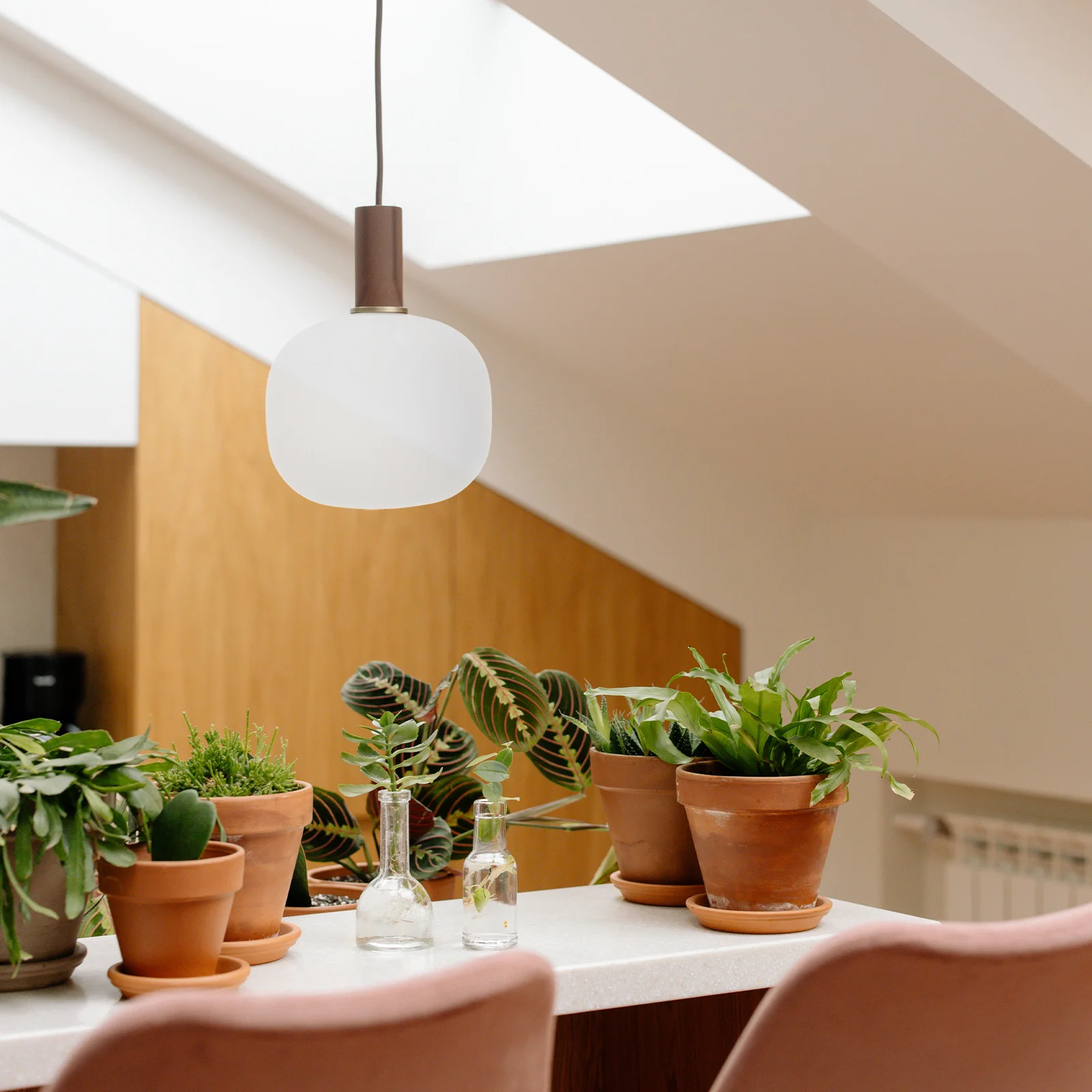 

Frosted Glass Ball Shade White Pendant Lamp Cover Modern Elegant Design for Home Office Dorm Soft Glare Free Lighting