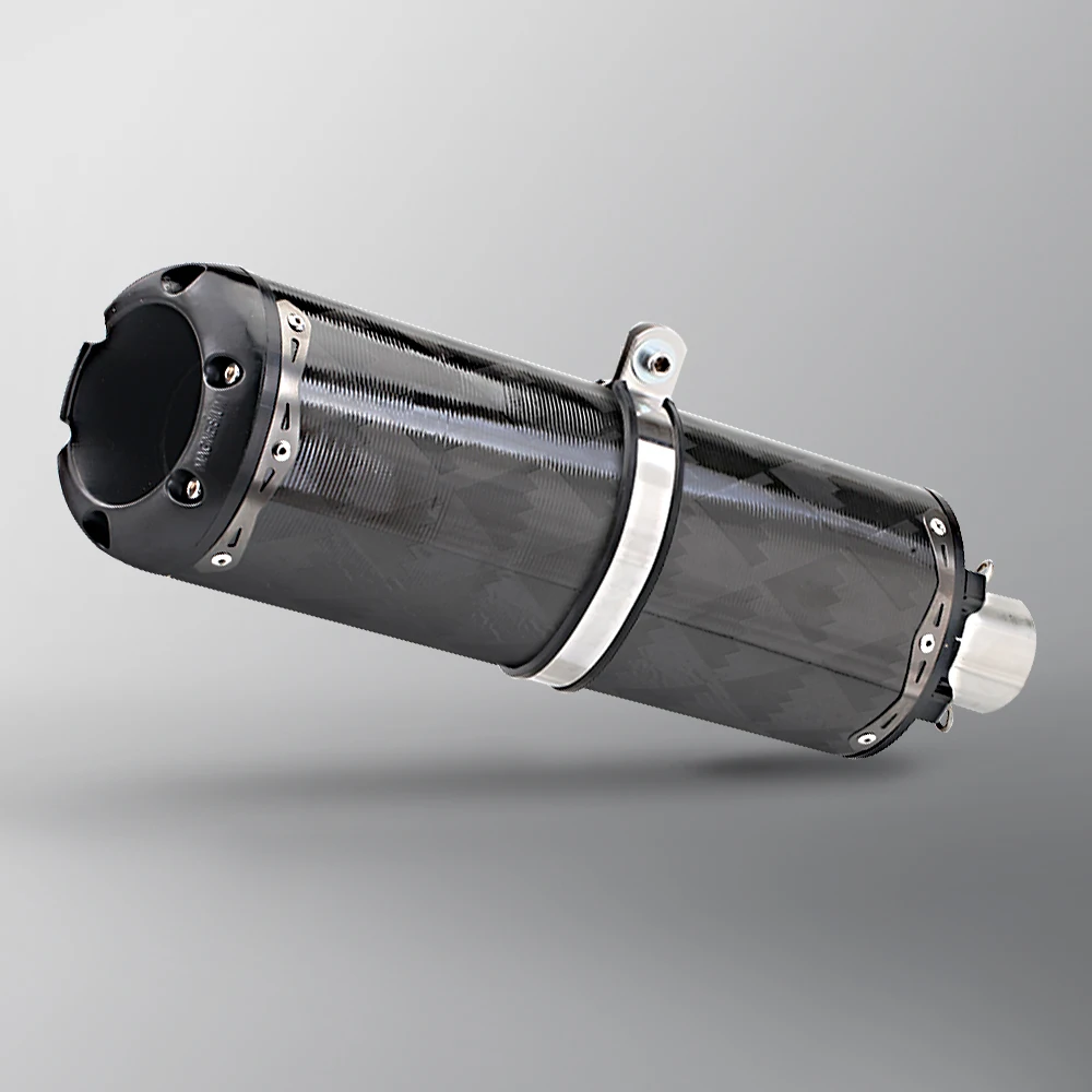 

For RSV4 CBR650R CB1000 GSXR750 GSXS8 NINJA650 Z900 MT09 51MM Universal Motorcycle Exhaust Carbon Fiber Muffler Pipe Escape Moto