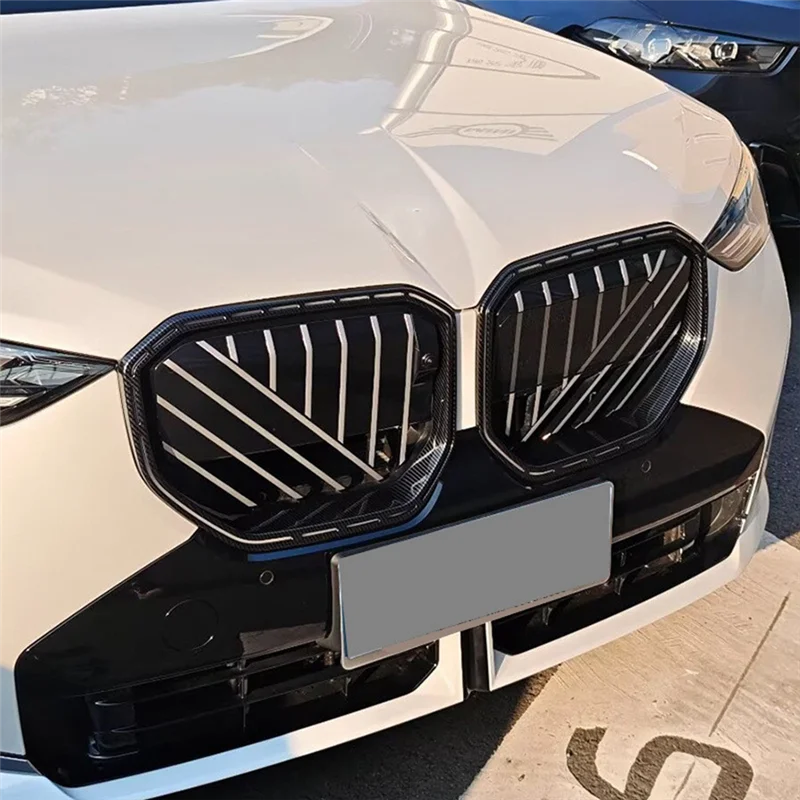 

WF-для BMW X3 G45 2025, углеродное волокно, передняя центральная решетка автомобиля, рамка, декоративная отделка, аксессуары