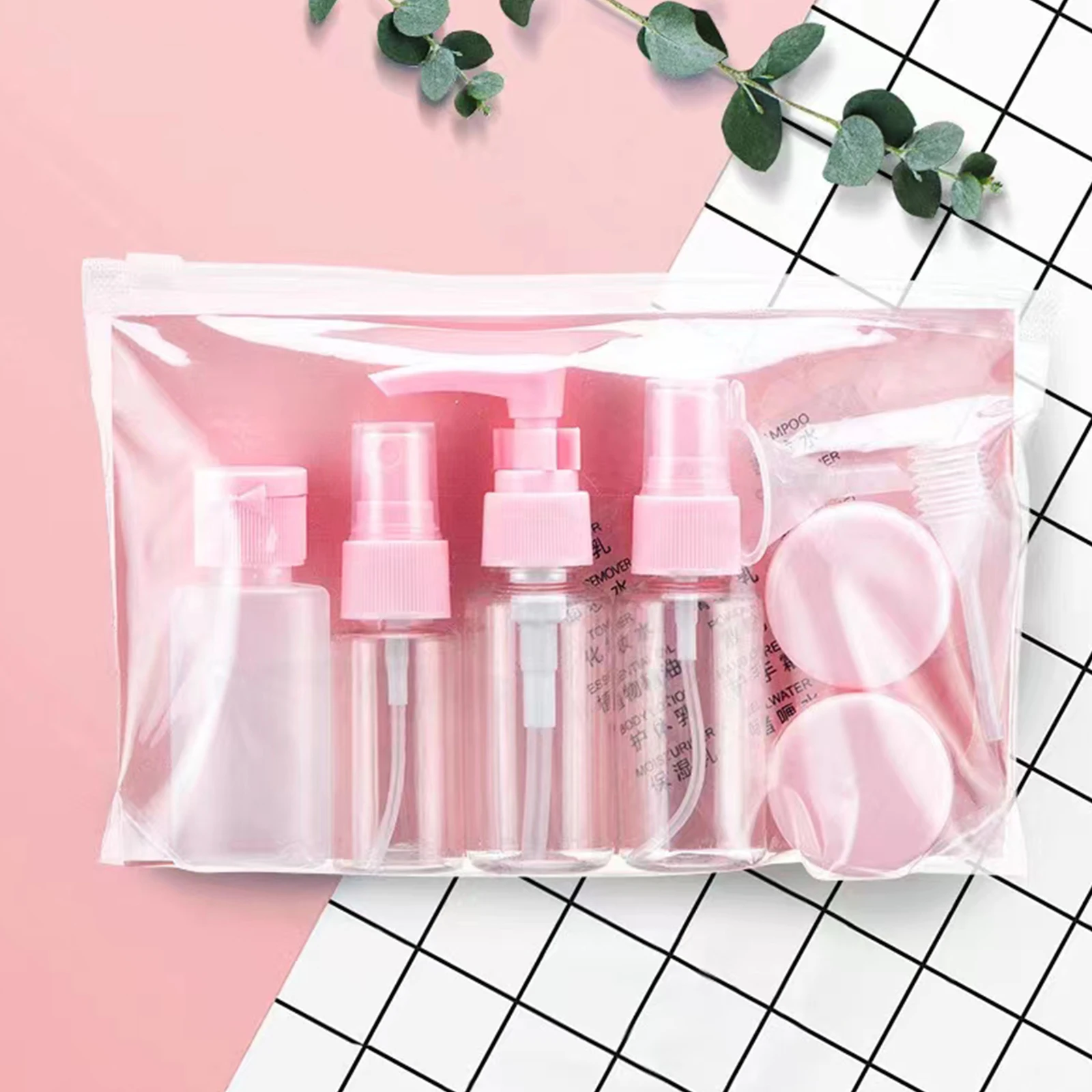 

10Pcs Travel Makeup Bottles Refillable Leakproof Portable Toiletry Containers for Shampoo Lotion Travel Shampoo Container
