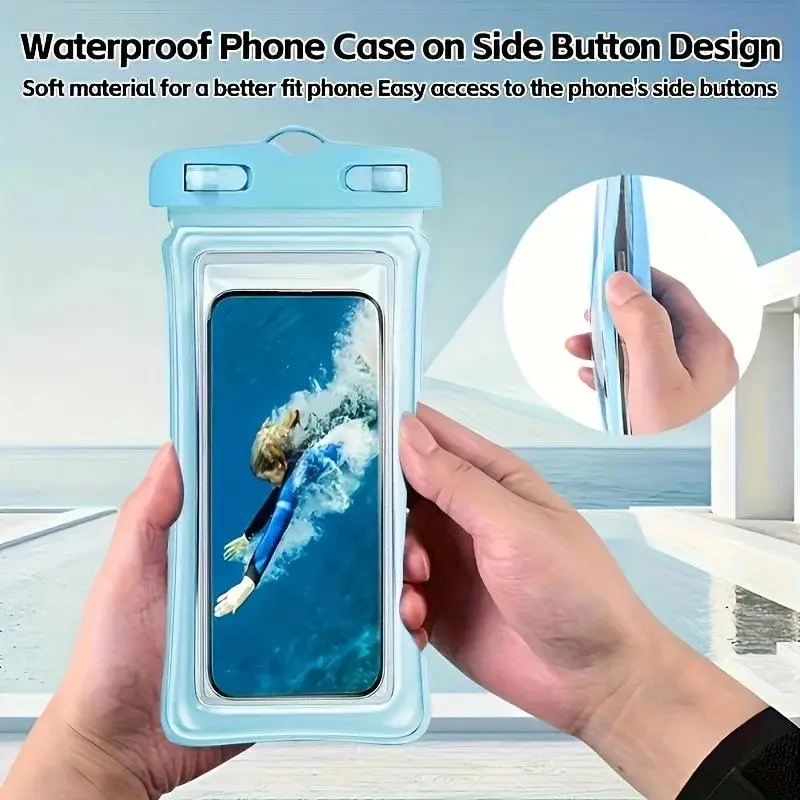 Universal Waterproof Phone Pouch Touch Sensitive Bag with SelfSealing Design for Pool Beach and Rainy Day ProtectionHot view 5