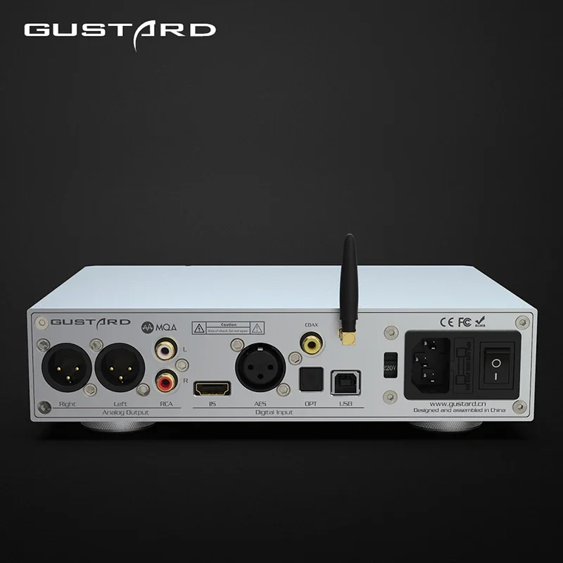 GUSTARD X18 DAC ES9038PRO XMOS XU216 DSD512 PCM768K MQA Bluetooth 5.0 LDAC HD APTX High-Performance Audio Decoder IIS