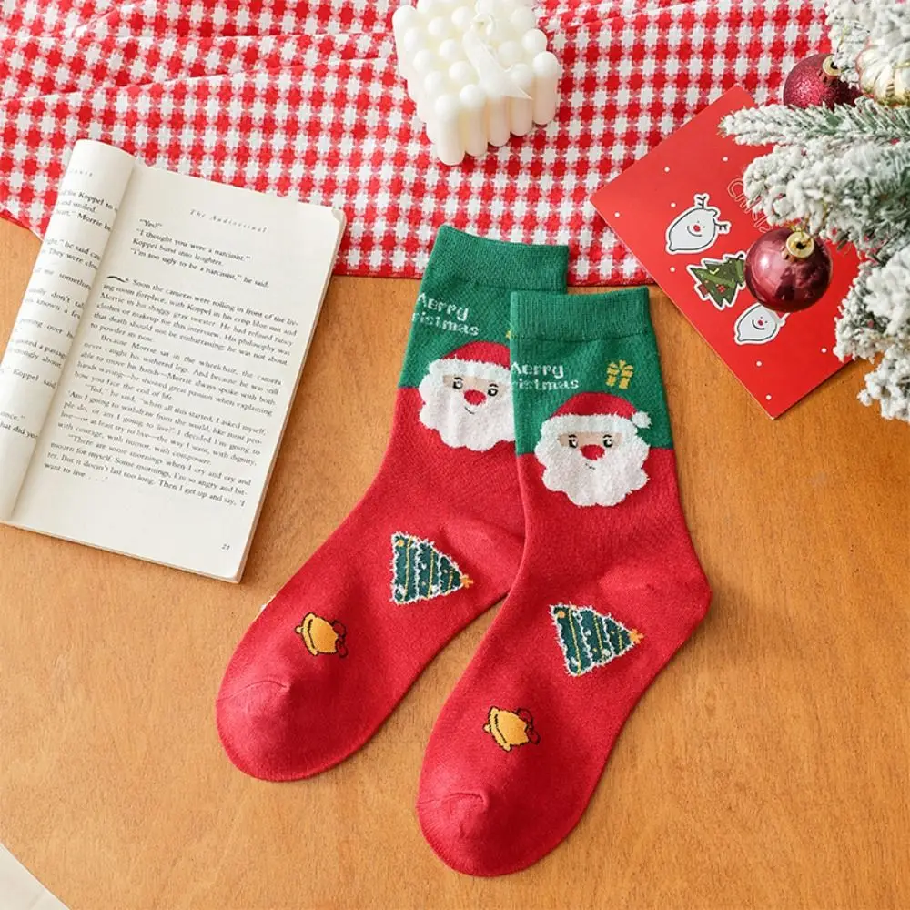 

Funny Christmas Tree Christmas Socks Thickened Cotton Santa Claus Socks Warm Middle Tube Socks Happy Christmas Socks New Year