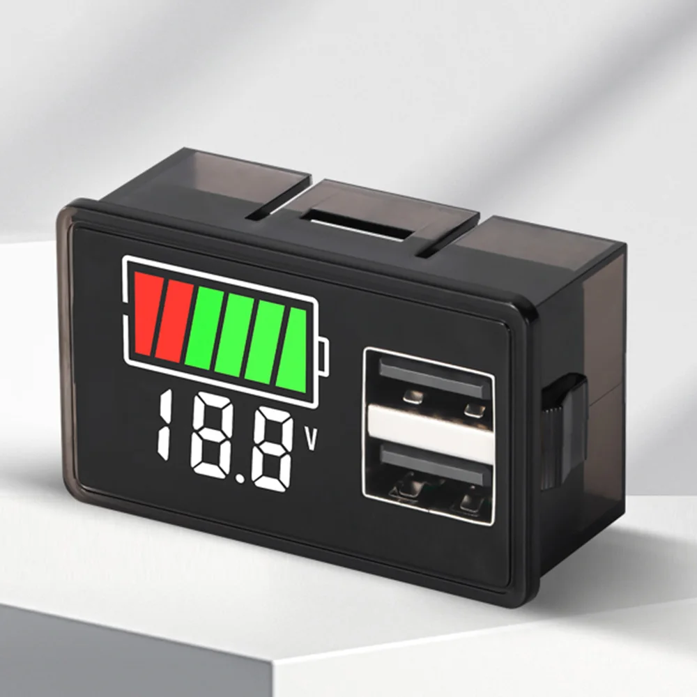 Typ-C USB DC8-100V 4829 Auto-Batterie-Voltmeter Ladezustandsanzeige Lithium-Batterie-Kapazitätsmesser Test-Display LED-Tester – Detail 11