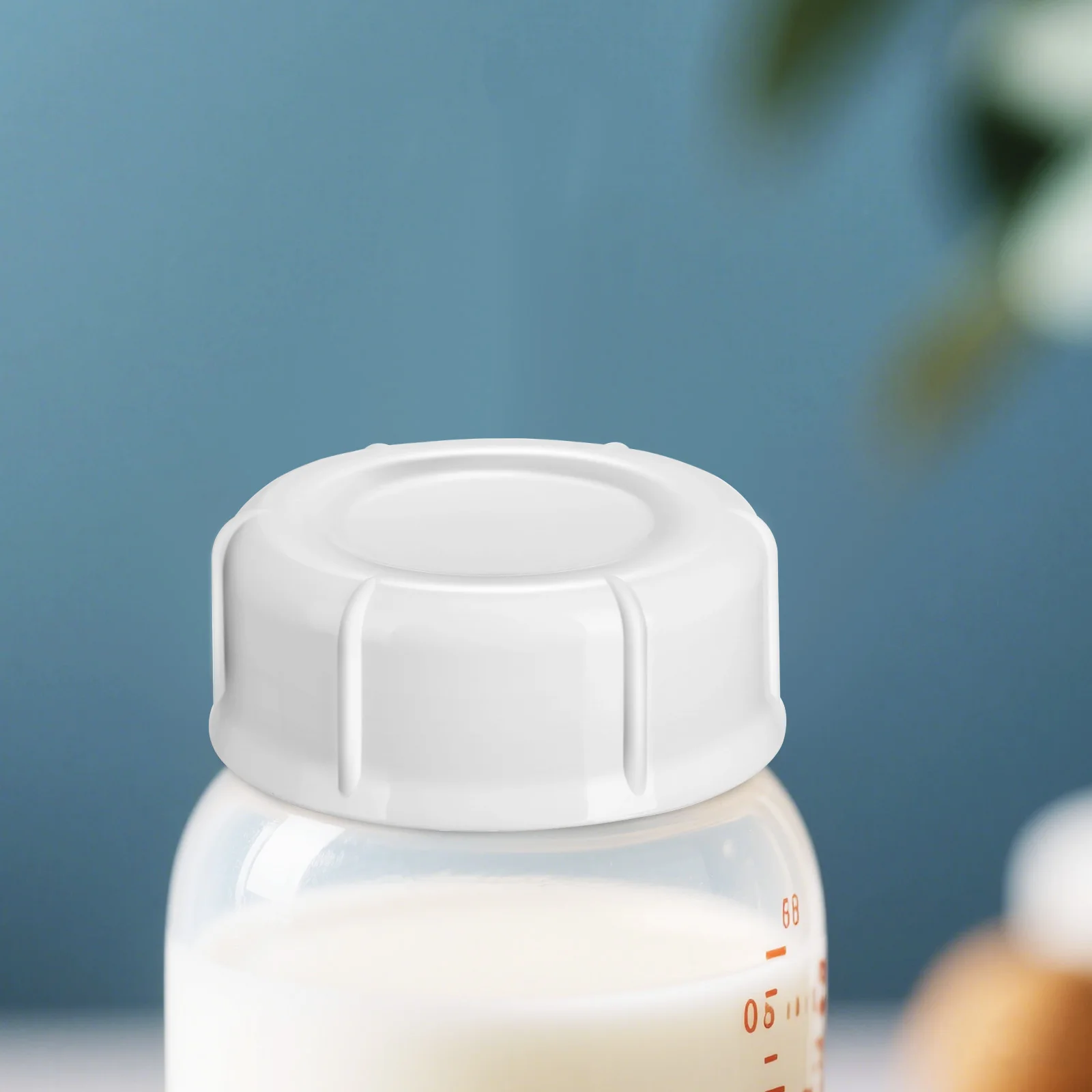 

6pcs Baby Bottle Caps Universal Pp Plastic Replacement Durable Leakproof Easy Wide Range Safe Materials